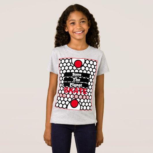 Het Schaats van de planeet redden T-shirt (Voorkant volledig)