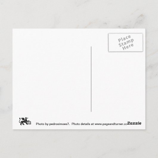 Het schaatsen briefkaart (Achterkant)