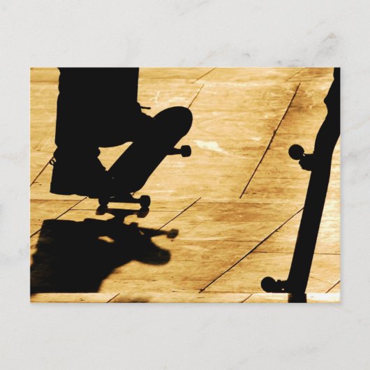 Het schaatsen briefkaart (Voorkant)