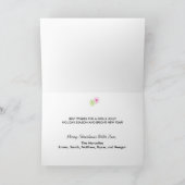 Het Schaatsen van de hulst heel het Wenskaart van Feestdagen Kaart (Binnen)