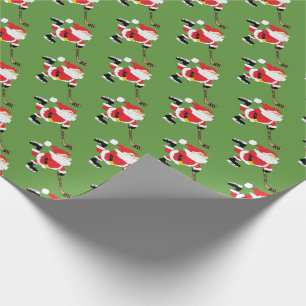 Het Schaatsen van de Kerstman van het hockey Cadeaupapier