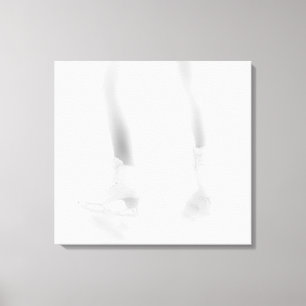 Het schaatsen van het ijs canvas afdruk