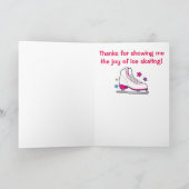 Het Schaatsen van het ijs de Appreciatie van de Bedankkaart (Binnen)