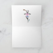 Het Schaatsen van het ijs Wenskaart Feestdagen Kaart (Binnen)