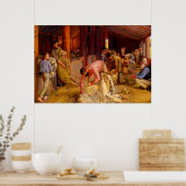 Het schapen scheren Tom Roberts 1890 Australische  Poster (Keuken)