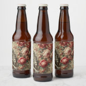 Het scharlaken struikgewas – Gotisch mythisch ontw Bier Etiket (Flessen)