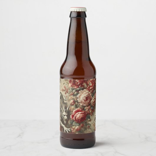 Het scharlaken struikgewas – Gotisch mythisch ontw Bier Etiket (Voorkant)