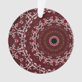 Het scharlakenrode labyrint ornament