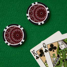 Het scharlakenrode labyrint poker chips