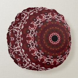 Het scharlakenrode labyrint rond kussen