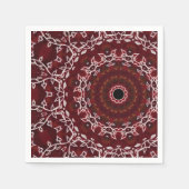 Het scharlakenrode labyrint servet (Voorkant)