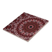 Het scharlakenrode labyrint tegeltje (Zijkant)