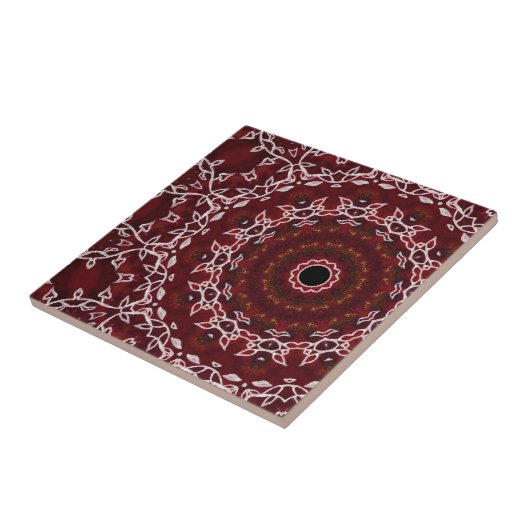Het scharlakenrode labyrint tegeltje (Zijkant)