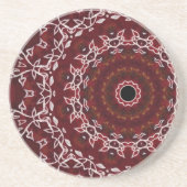 Het scharlakenrode labyrint zandsteen onderzetter (Voorkant)