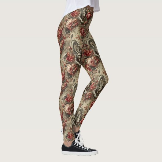 Het scharlakenrode struikgewas – Gotisch Victoriaa Leggings (Rechts)