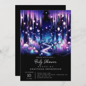 Het Schattige Fun Enchanted Forest Baby shower Kaart (Voorkant / Achterkant)