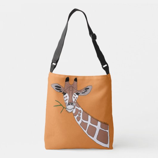 Het schattige giraf-dier tweemaal crossbody tas (Achterkant)
