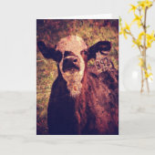 Het Schattige kalf, Vaderdag Kaart (Gele Bloem)