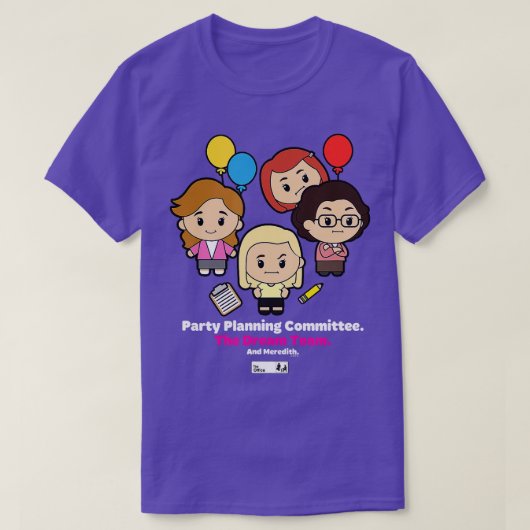 Het Schattige partijplanningscomité van de Kantoor T-shirt (Design voorkant)