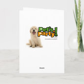 Het schattige Pug Puppy Valentijn met een Rood nam Feestdagen Kaart (Achterkant)