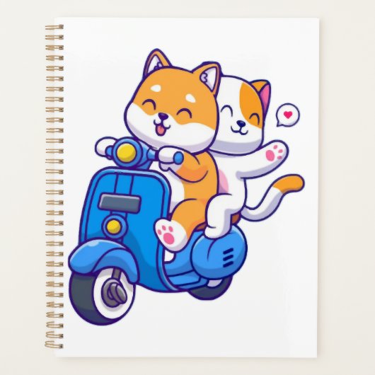 Het Schattige Shiba Koppel Planner (Voorkant)