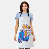 Het Schattige Shiba Koppel Schort (Gedragen)