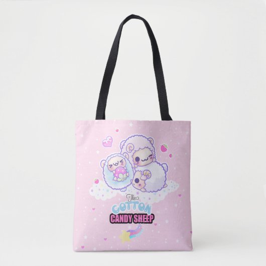 Het schattige snoep schaap tote bag (Voorkant)