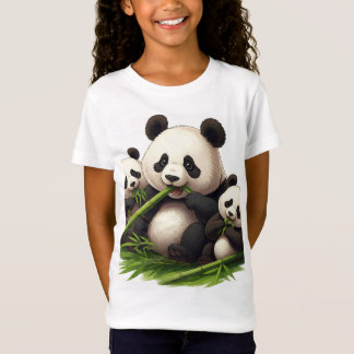 Het Schattigee bamboefeest: met panda's in de hoof T-shirt