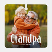 Het Schattigee cadeau van de meest geliefde opa Metalen Ornament (Achterkant)