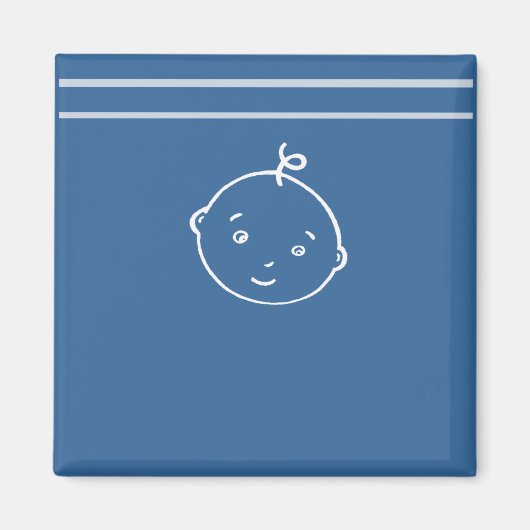 Het schattigste kleine baby gezicht magneet (Voorkant)