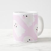 Het schattigste spookpatroon grote koffiekop (Voorkant rechts)
