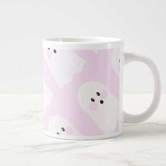 Het schattigste spookpatroon grote koffiekop (Rechts)