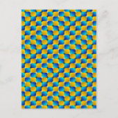 Het Scheeftrekken van de Optische illusie van de Briefkaart (Voorkant)
