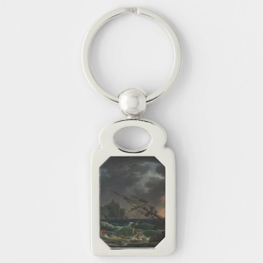 Het scheepswrak door Claude-Joseph Vernet Sleutelhanger (Voorkant)
