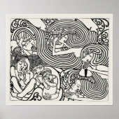 Het scheepswrak van Jan Toorop Poster (Voorkant)