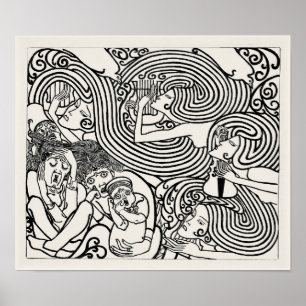 Het scheepswrak van Jan Toorop Poster
