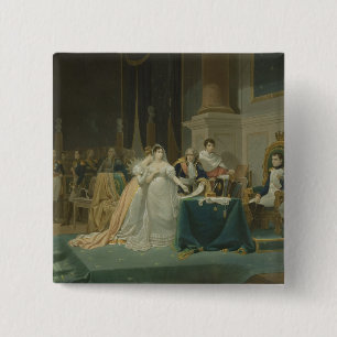 Het scheiden van de Empress Josephine (1763-1814) Vierkante Button 5,1 Cm