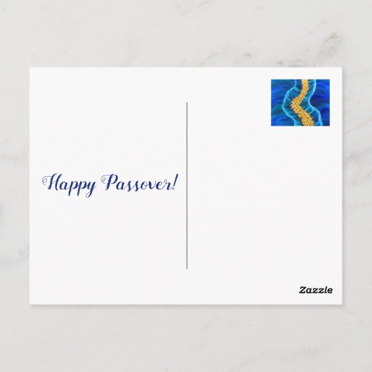 Het scheiden van het rode Zee schilderen Briefkaart (Achterkant)