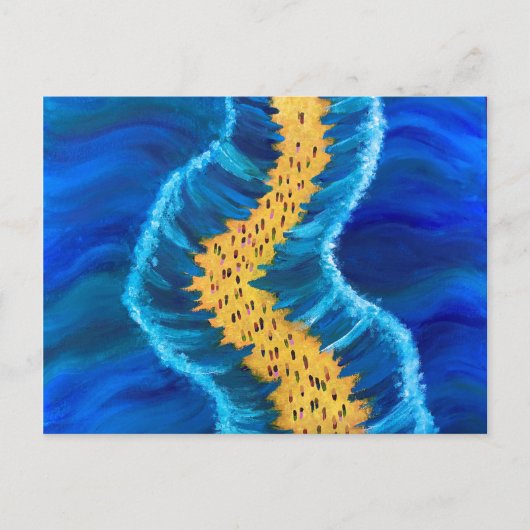 Het scheiden van het rode Zee schilderen Briefkaart (Voorkant)