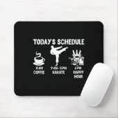 Het schema van vandaag Karate Gift - Grappig Graph Muismat (Met muis)