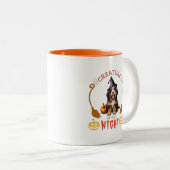 Het schepsel van de nacht Berner berghond Tweekleurige Koffiemok (Voorkant rechts)