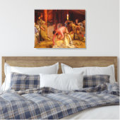 Het scheren van de rammen Tom Roberts 1890 Austral Canvas Afdruk (Insitu (Slaapkamer))