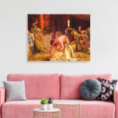 Het scheren van de rammen Tom Roberts 1890 Austral Canvas Afdruk (Insitu (Woonkamer))