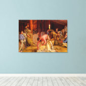 Het scheren van de rammen Tom Roberts 1890 Austral Canvas Afdruk (Insitu (Houten vloer))