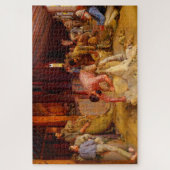Het scheren van de rammen Tom Roberts 1890 Austral Legpuzzel (Verticaal)