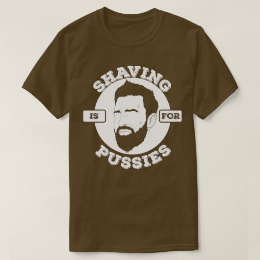 Het scheren van de volle baard is voor puzzels t-shirt (Design voorkant)