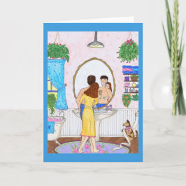 Het Scheren van het man in de Vrouw van de Kaart