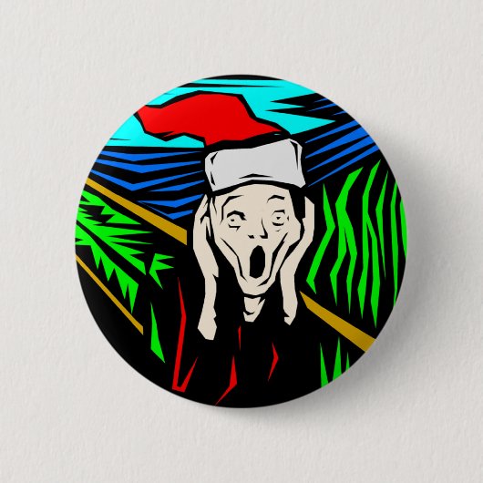 HET SCHERM BIJ CHRISTMAS RONDE BUTTON 5,7 CM (Voorkant)