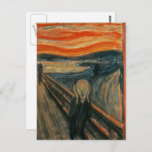 Het scherm briefkaart (Voorkant / Achterkant)