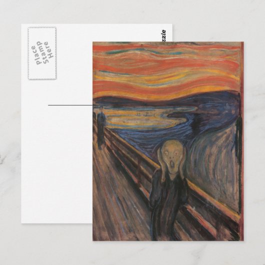 Het scherm briefkaart (Voorkant / Achterkant)